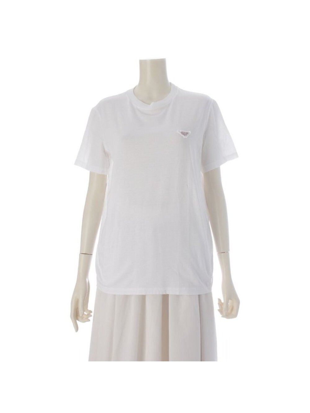 Prada Cotton Short Sleeve T-Shirt White